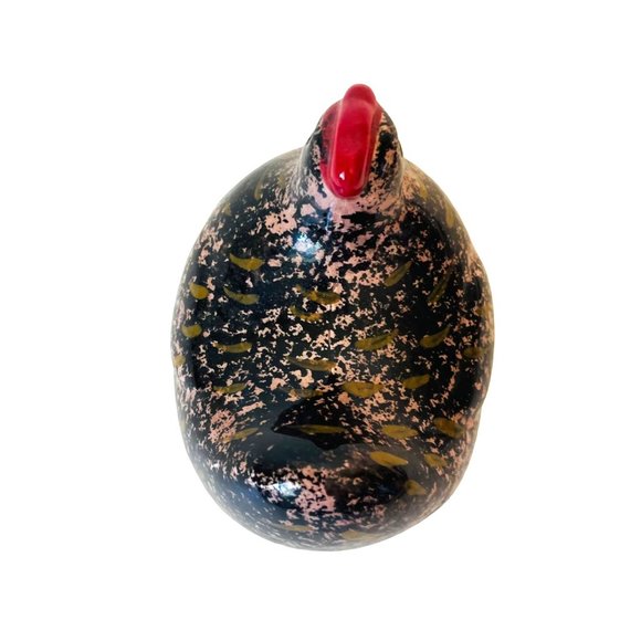 Ceramic Prairie Chicken Hand Painted 4" T 5" L 3.75" W - Picture 5 of 6